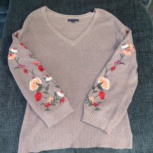 American Eagle Flower Sweater